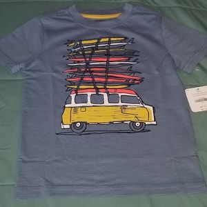 Gymboree XS(4) Kid Boy Surfing Graphic Tee